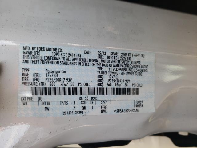 2013 FORD C-MAX SEL 1FADP5BU6DL540893