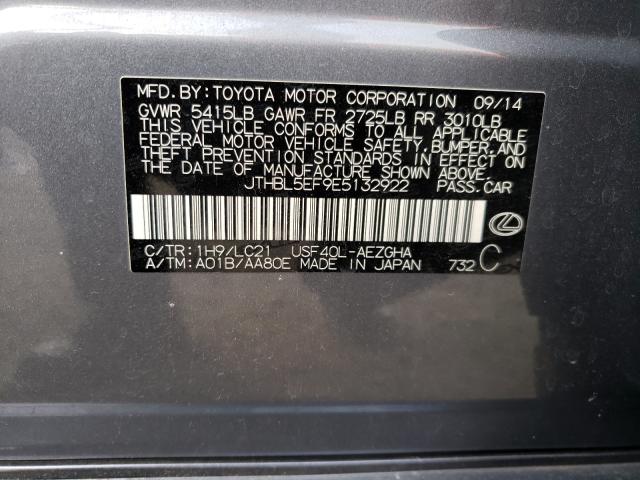 2014 LEXUS LS 460 JTHBL5EF9E5132922