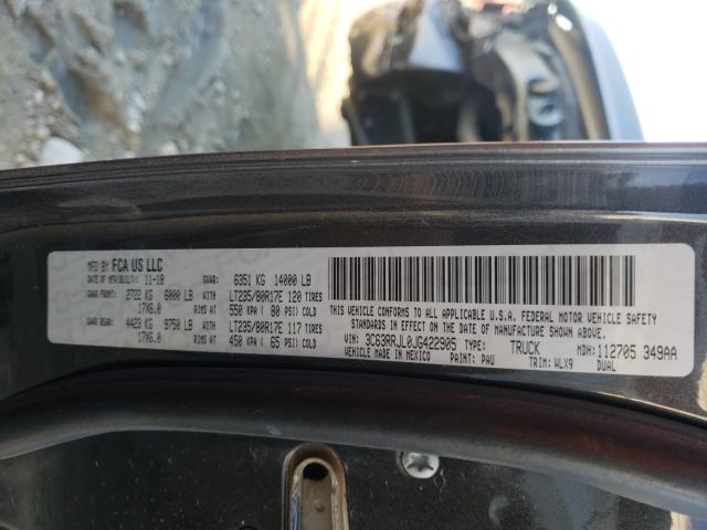 2018 DODGE 3500 3C63RRJL0JG422905