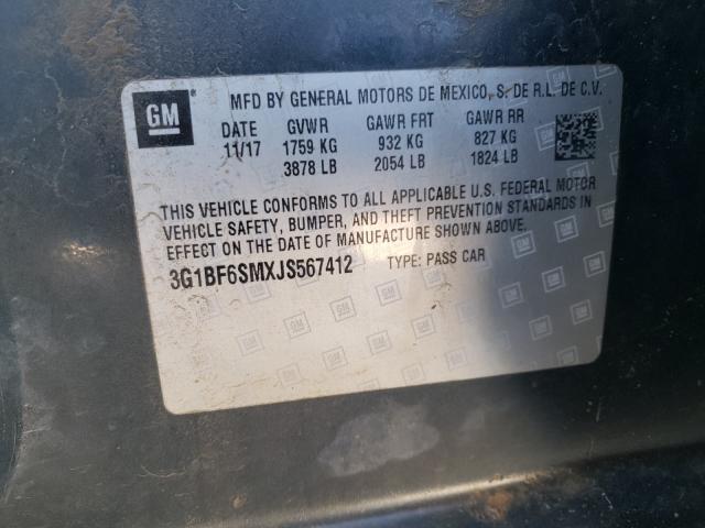 2018 CHEVROLET CRUZE PREM 3G1BF6SMXJS567412