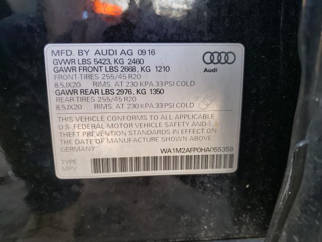 VIN WA1M2AFP0HA055358 2017 Audi Q5, Premium Plus no.10