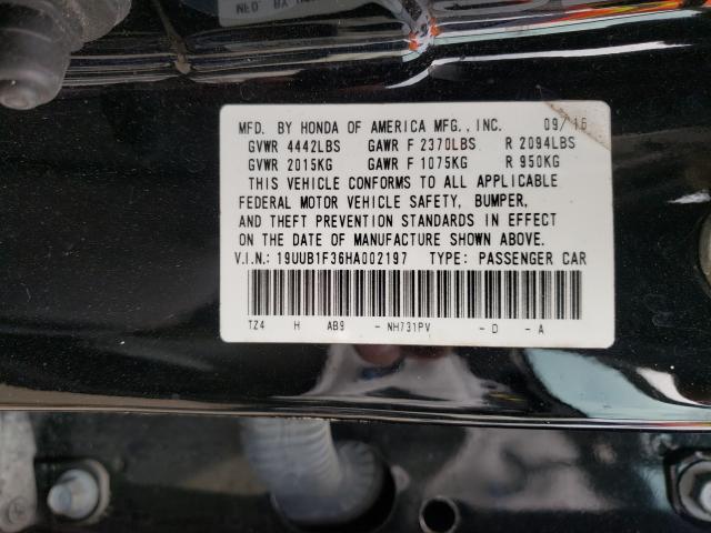 2017 ACURA TLX 19UUB1F36HA002197