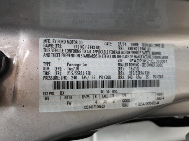 2014 FORD FOCUS SE 1FADP3K21EL363061