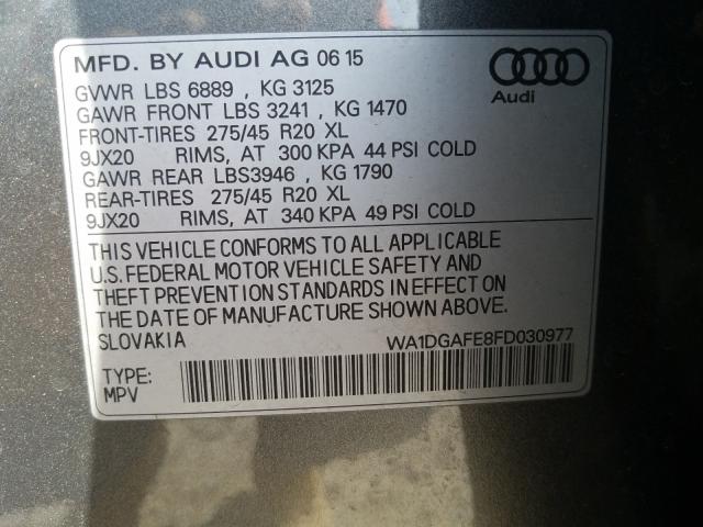 2015 AUDI Q7 PRESTIG WA1DGAFE8FD030977