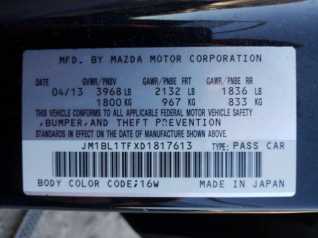 2013 MAZDA 3 I JM1BL1TFXD1817613