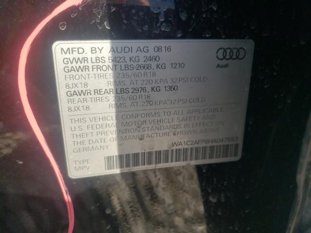 VIN WA1C2AFP8HA047553 2017 Audi Q5, Premium no.10