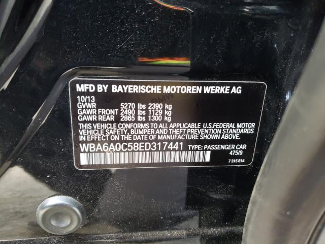 2014 BMW 640 I GRAN WBA6A0C58ED317441