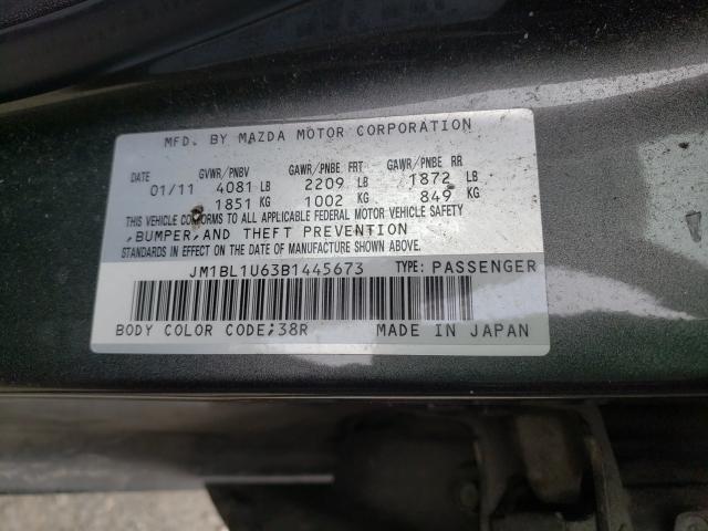 2011 MAZDA 3 S JM1BL1U63B1445673