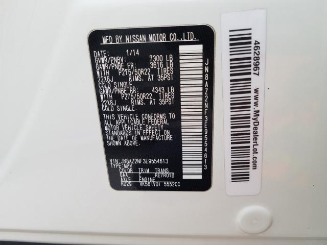 2014 INFINITI QX80 JN8AZ2NF3E9554613