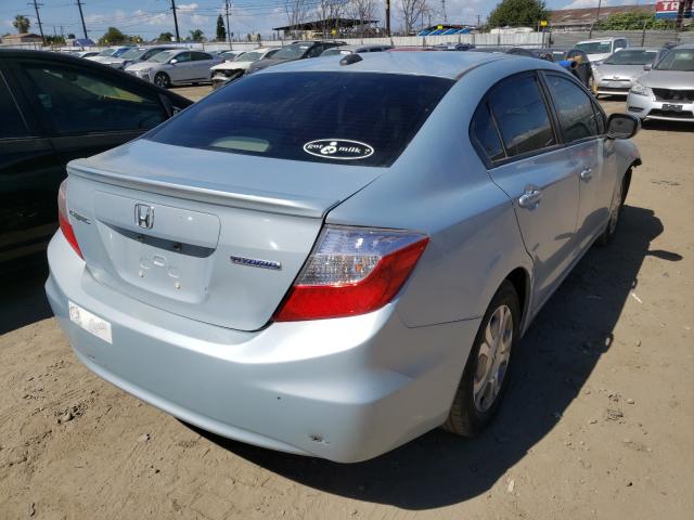 2012 HONDA CIVIC HYBR JHMFB4F29CS002745