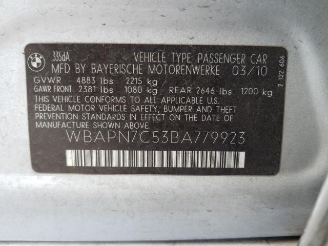 2011 BMW 335 D WBAPN7C53BA779923