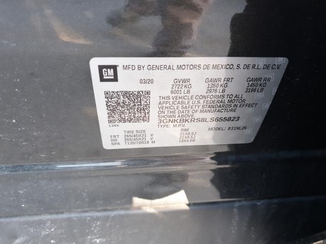 2020 CHEVROLET BLAZER RS 3GNKBKRS8LS655823