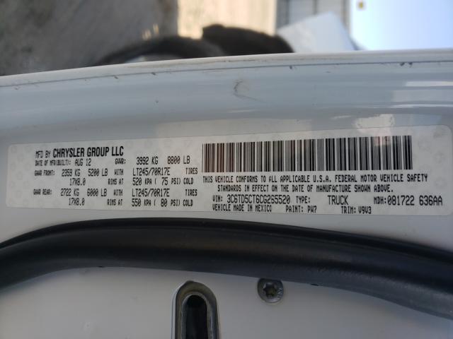 2012 DODGE RAM 2500 S 3C6TD5CT6CG265520