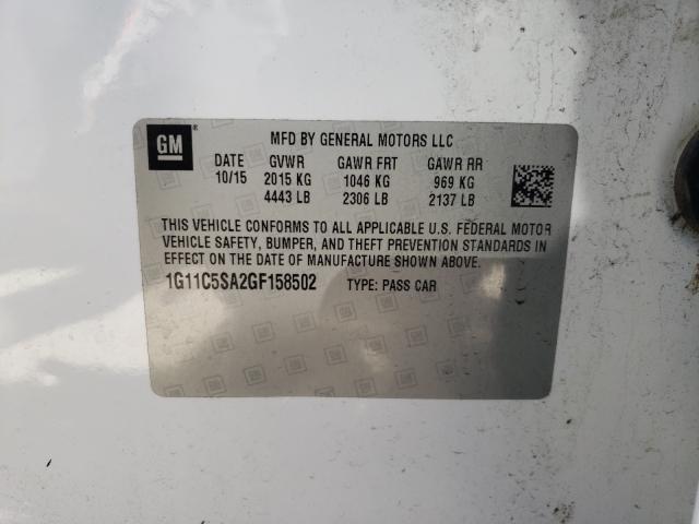 2016 CHEVROLET MALIBU LIM 1G11C5SA2GF158502