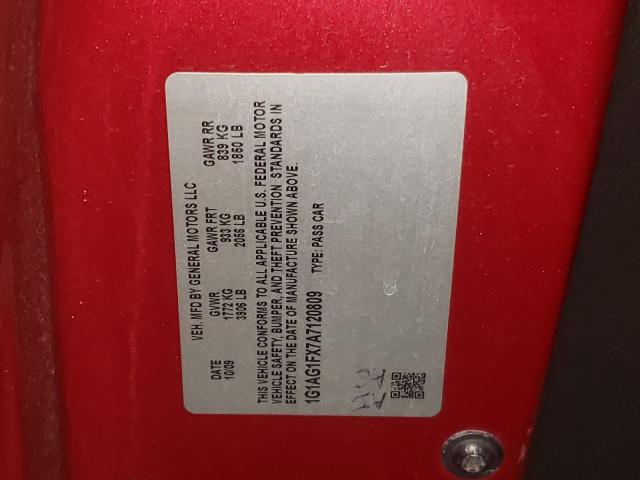 2010 CHEVROLET COBALT SS 1G1AG1FX7A7120809