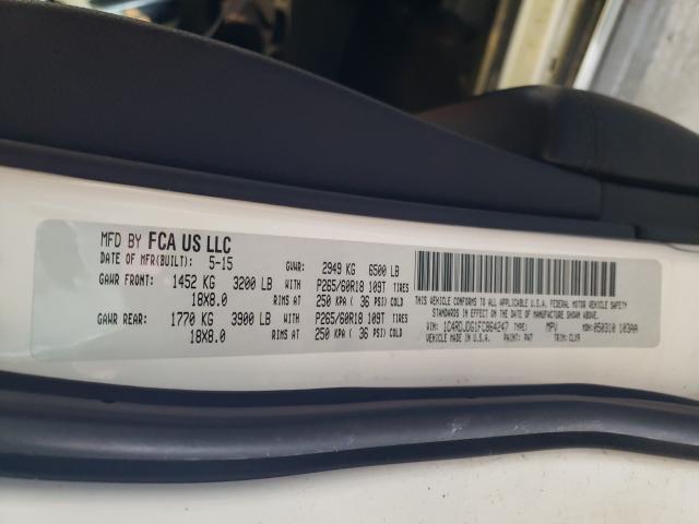 2015 DODGE DURANGO LI 1C4RDJDG1FC864247