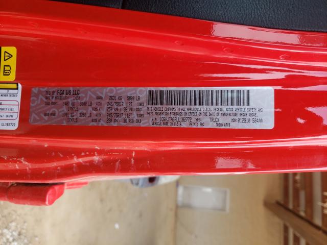 2020 JEEP GLADIATOR 1C6HJTAG7LL182772