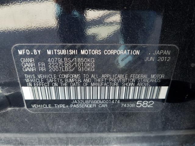 2013 MITSUBISHI LANCER GT JA32U8FW9DU001474
