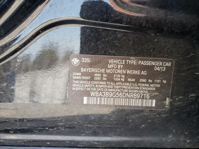 2013 BMW 335 XI WBA3B9G56DNR89716