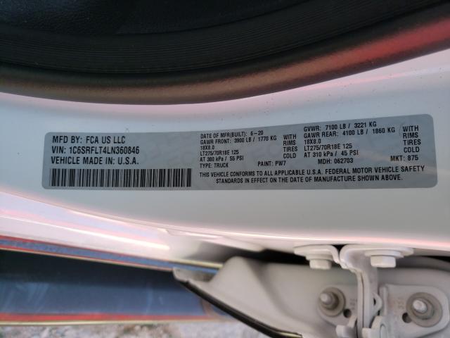 2020 RAM 1500 REBEL 1C6SRFLT4LN360846