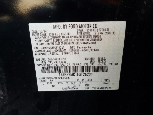 2015 FORD TAURUS 1FAHP2MK1FG126234
