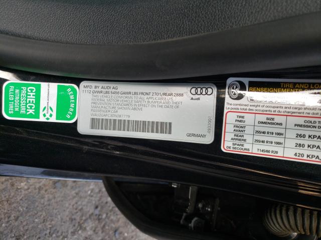 2013 AUDI A7 PRESTIG WAU2GAFC3DN087779