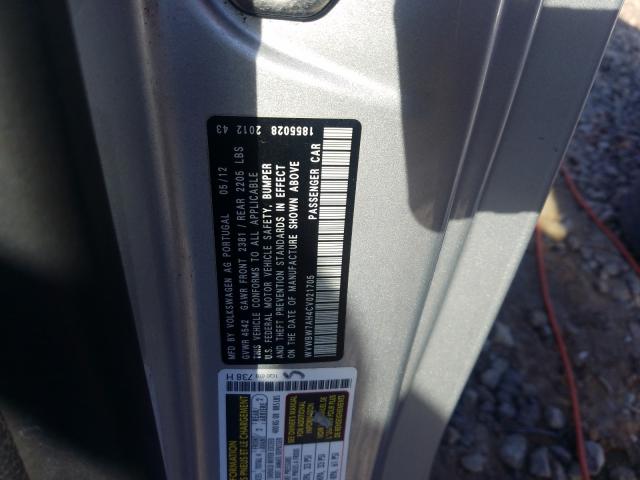 2012 VOLKSWAGEN EOS KOMFOR WVWBW7AH4CV021705