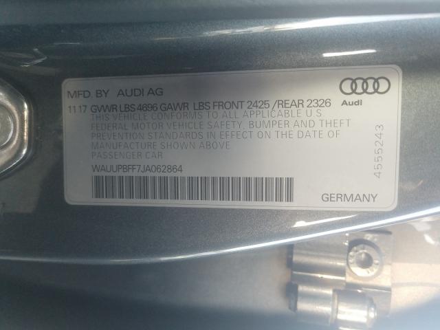 2018 AUDI A3 E-TRON WAUUPBFF7JA062864