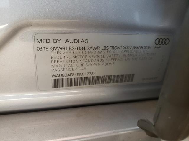 2019 AUDI A8 L WAU8DAF84KN017784