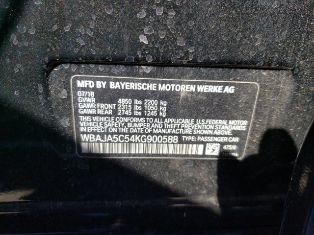 2019 BMW 530 I WBAJA5C54KG900588