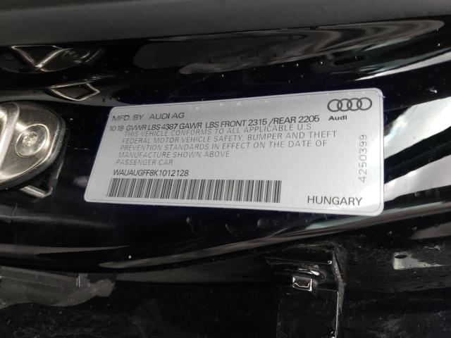 2019 AUDI A3 PREMIUM WAUAUGFF8K1012128