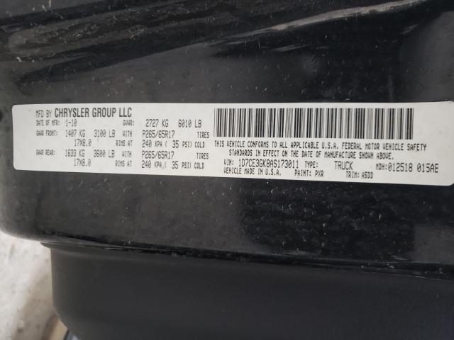 2010 DODGE DAKOTA SXT 1D7CE3GK8AS173011