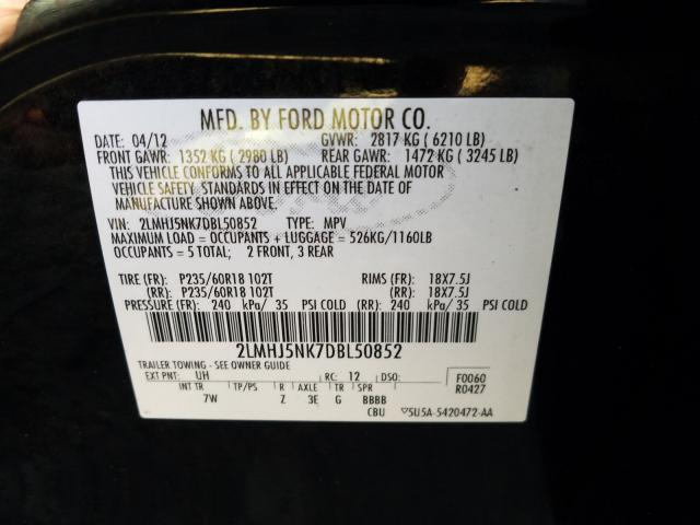 2013 LINCOLN MKT 2LMHJ5NK7DBL50852