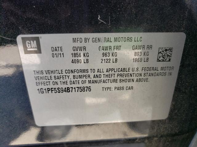 2011 CHEVROLET CRUZE LT 1G1PF5S94B7175876
