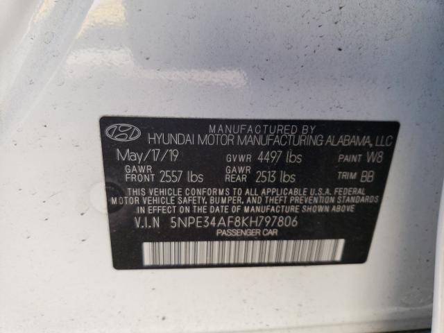 2019 HYUNDAI SONATA LIM 5NPE34AF8KH797806