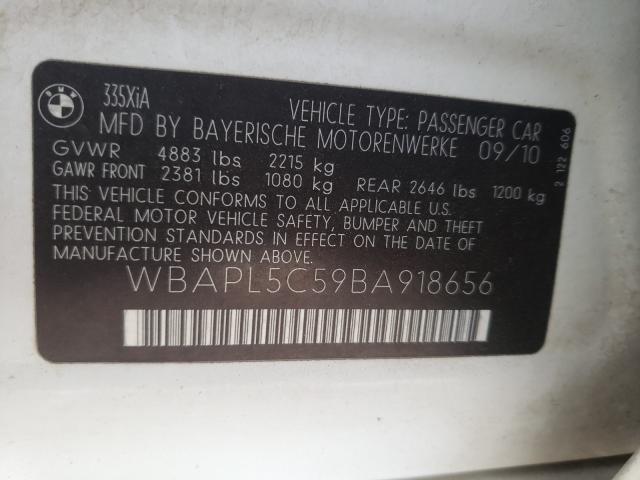 2011 BMW 335 XI WBAPL5C59BA918656