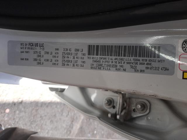 2019 RAM 1500 LARAM 1C6RREJT1KN916590