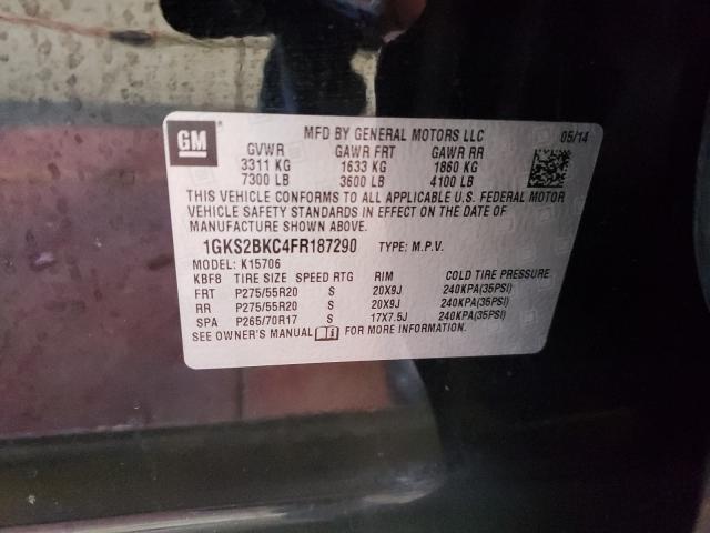 2015 GMC YUKON SLT 1GKS2BKC4FR187290