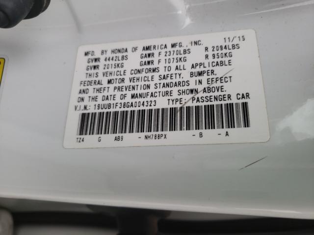 2016 ACURA TLX 19UUB1F38GA004323