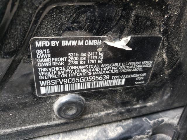 2016 BMW M5 WBSFV9C55GD595639