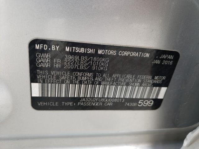 2016 MITSUBISHI LANCER ES JA32U2FU8GU008013