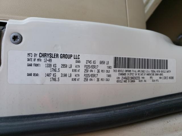 2010 VOLKSWAGEN ROUTAN SE 2V4RW3D19AR202259