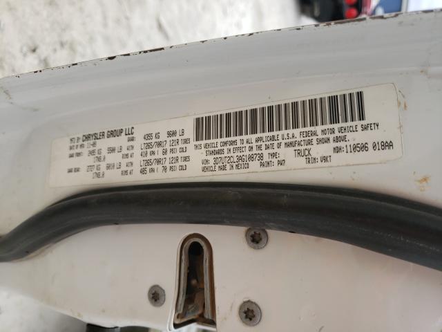 2010 DODGE RAM 2500 3D7UT2CL3AG108738