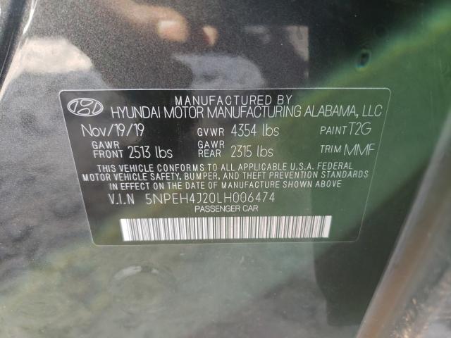 2020 HYUNDAI SONATA LIM 5NPEH4J20LH006474