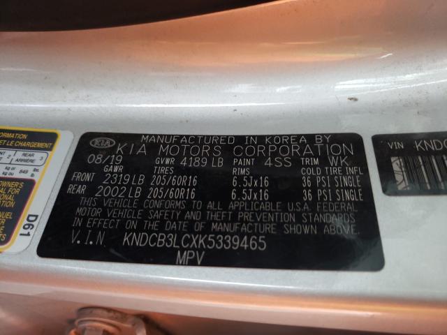 2019 KIA NIRO FE KNDCB3LCXK5339465