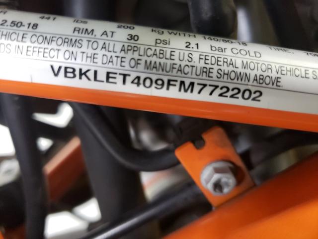 2015 KTM 690 ENDURO VBKLET409FM772202