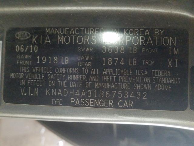 2011 KIA RIO BASE KNADH4A31B6753432