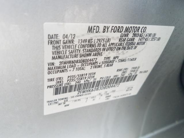 2013 FORD FLEX LIMIT 2FMHK6D83DBD04472