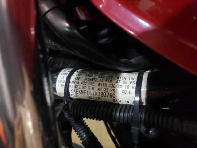 2001 KAWASAKI MOTORCYCLE JKAEXMF161A080760