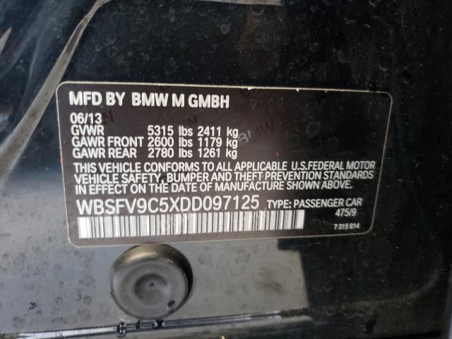 2013 BMW M5 WBSFV9C5XDD097125